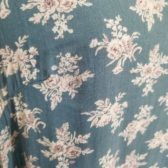 Entro Floral Dress with Crochet embroidery Cottage Chic Boho Lagenlook Size Med - Picture 3 of 7